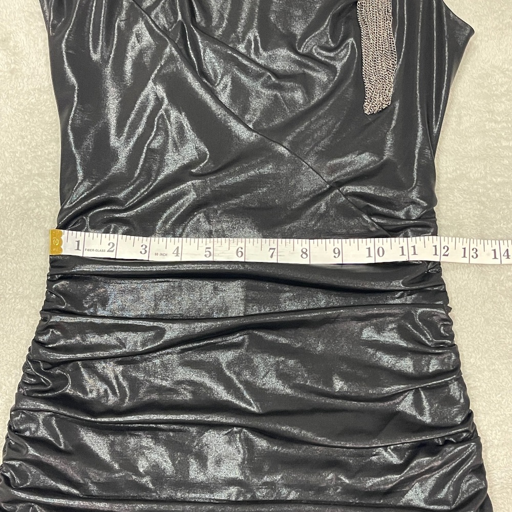 bebe Black Bodycon Dress with Brooch Size XS - Picture 14 of 14